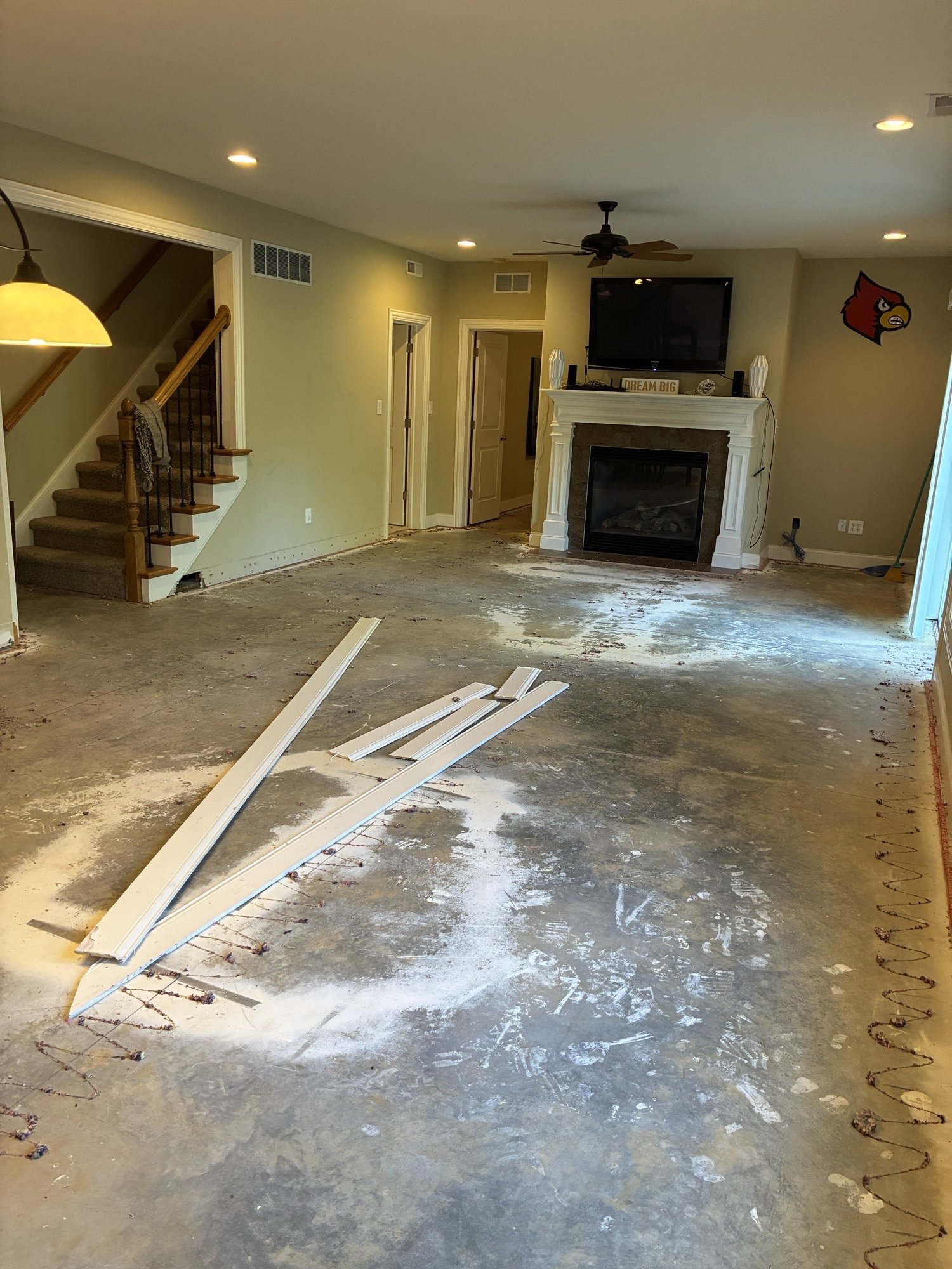 Flooring Restoration — before